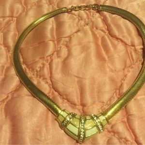 Christian Dior Enameled Choker Necklace